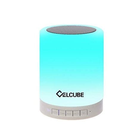 Celcube Night Light Bluetooth Speaker: A versatile bedside lamp with a built-in wireless speaker, perfect for all ages and genders.