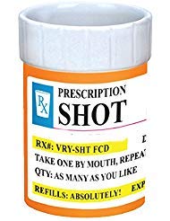 Funny Rx Pill Bottle Shot Glass Set – Perfect Gag Gift for Vodka, Whiskey, Tequila lovers.