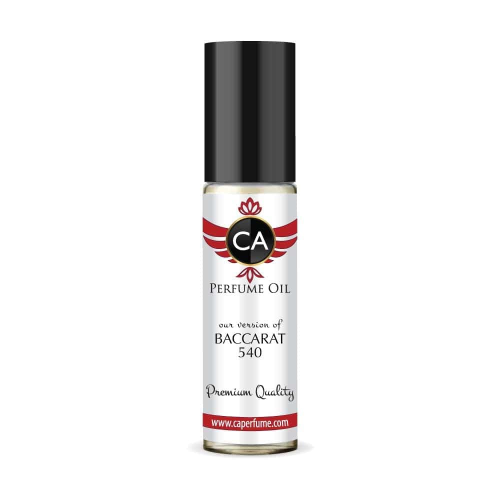 CA Perfume Inspired by Maison Francis Baccarat 540 For Women Men Replica Fragrance Amber Rouge Exclusive Baccarat Unisex Body Oil Sample Size Bacara Parfum Mfk Bakarat Roll-On 0.3 Fl Oz/10ml