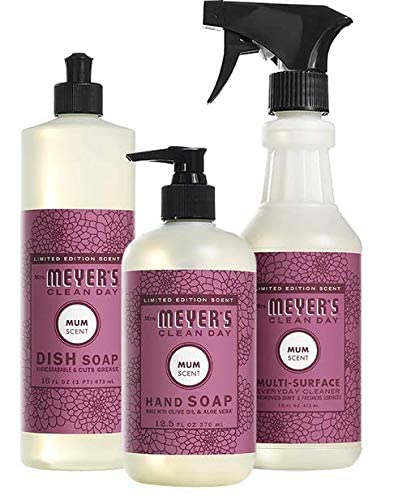 Mum’s Mrs. Meyer’s Clean Day Kitchen Trio: Dish soap, Hand soap, Multi-surface cleaner for a sparkling kitchen!