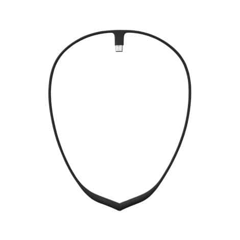 The Black Magnet Necklace secures GO-S and GO-2 Posture Trainers on your back, keeping you upright.