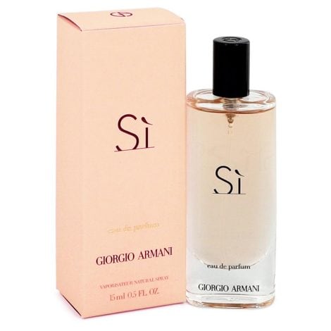 Giorgio Armani Si Perfume Spray for Women in a travel-friendly 0.5 fl oz size.