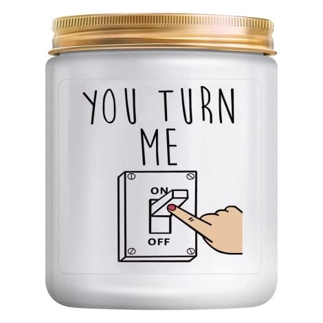 Hilarious Presents for Couples – Adorable Lavender Candle, Perfect for Anniversaries, Birthdays, Christmas, and Valentine’s!