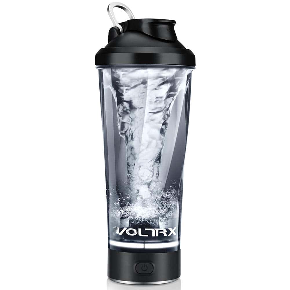 VOLTRX Premium Electric Protein Shaker Bottle, Made with Tritan - BPA Free - 24 oz Vortex Portable Mixer Cup/USB Rechargeable Shaker Cups for Protein Shakes