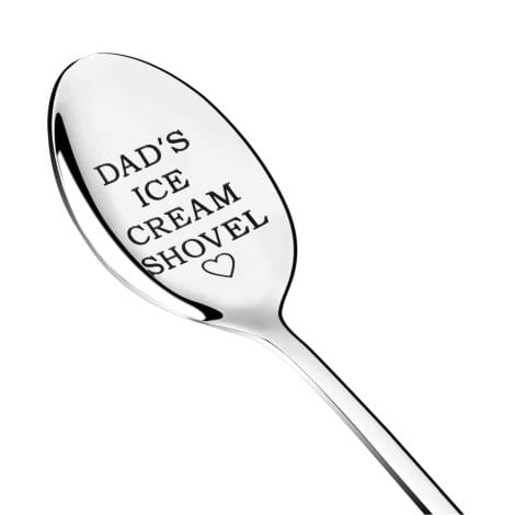 OSHUTLANT Father’s Frozen Treat Scoop, Quirky Dad B-day Gift, Emotionally-Charged Spoon; Perfect for Dad’s Day, Xmas & Thanksgiving.