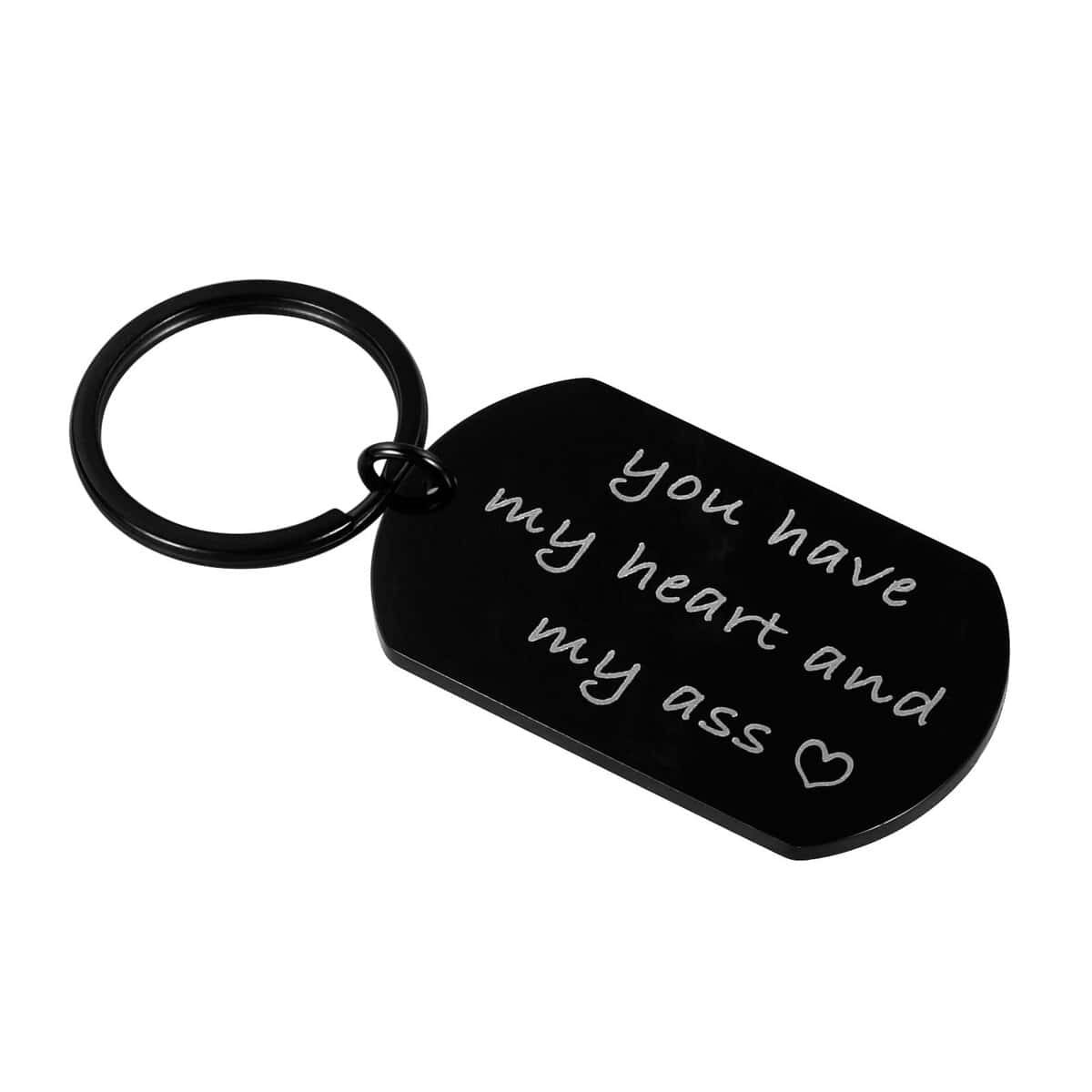 to My Man Husband Boyfriend Keychain Christmas Gift from Girlfriend Wife Valentines Day Couple Keychain Anniversary Birthday Keyring Gifts for Women Men You Have My Heart Him Her Wedding Present