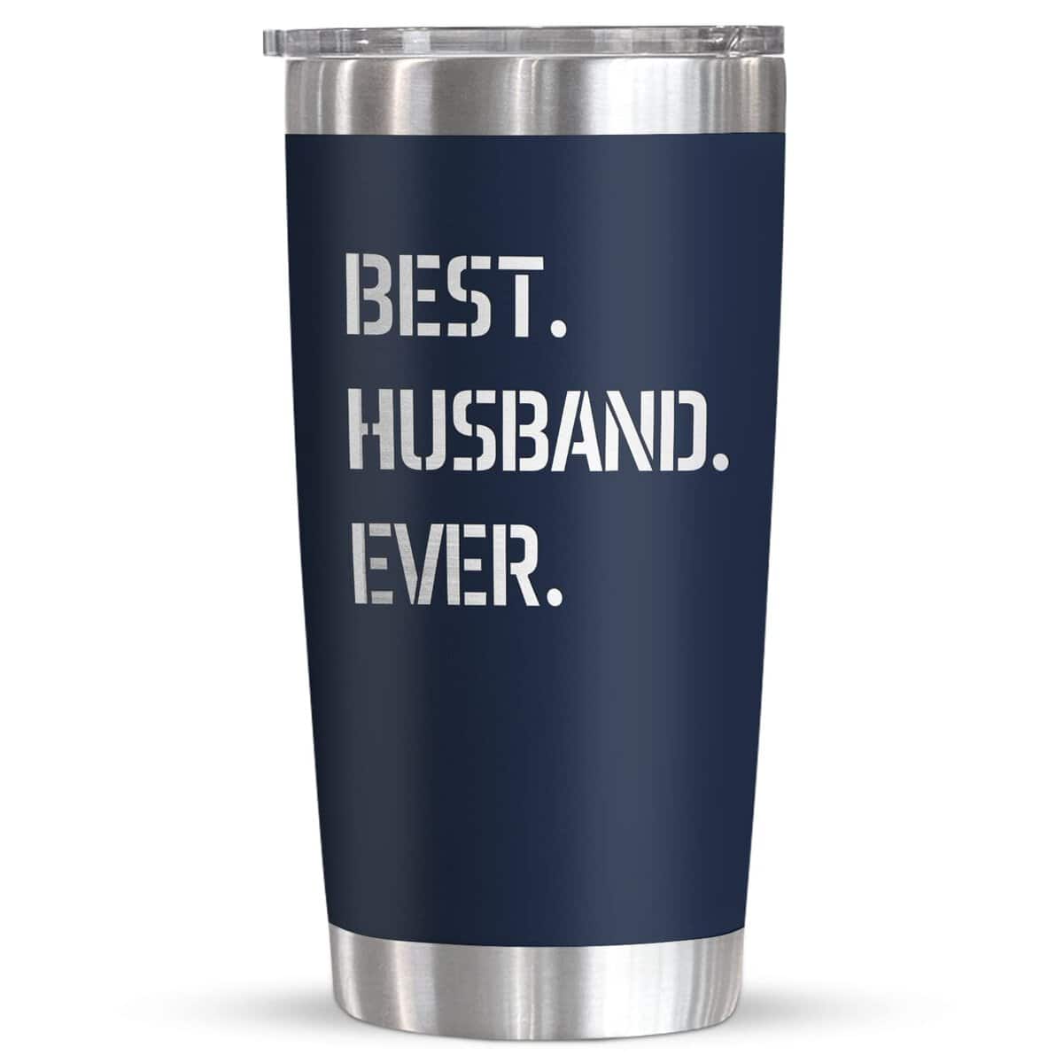 TEEZWONDER Gifts For Husband From Wife, Anniversary, Valentines Day, Christmas, Birthday Gifts For Men, Him, Romantic I Love You Husband Gift Ideas, Husband 20 Oz Stainless Steel Tumbler For Men