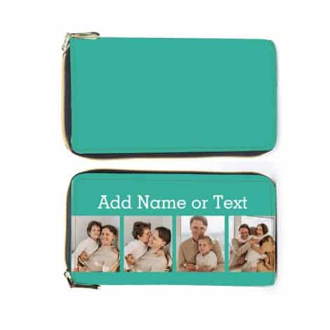 Customized Picture Wallet: Stylish and spacious leather wallet for women, perfect for showcasing cherished memories. Ideal gift!