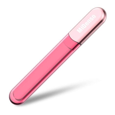 High-quality Rose Gold Glass Nail File with Case – a luxurious and practical gift for women.