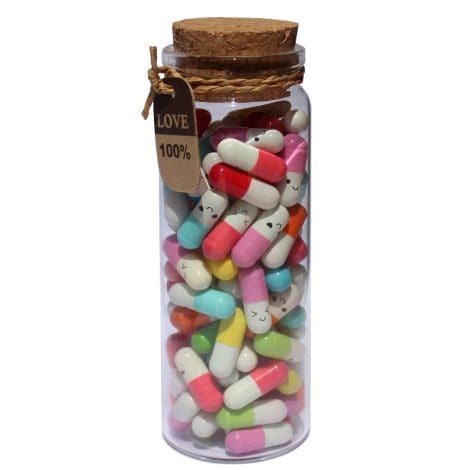 “Love Notes in a Bottle: INFMETRY Cute Capsules with Mixed Color Messages – Perfect for Special Occasions!”