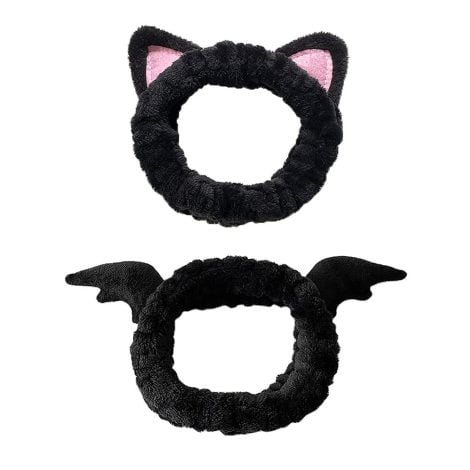 ASTRAIA Spa Headbands: Perfect for American consumers, these trendy headbands are ideal for face washing and showering. Great for goth and witchy gifting! (Set of 2)