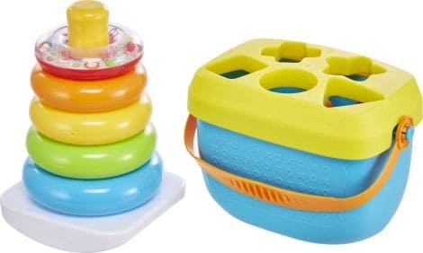 Fisher-Price Baby’s First Blocks and Stacking Toy Set – Perfect for little ones! (Exclusively on Amazon)