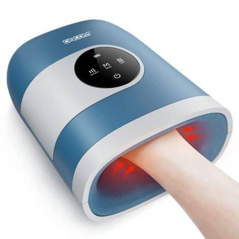 CINCOM Enhanced Hand Massager: Rechargeable and Heat-Infused for Arthritis; Ideal Birthday Present for Men and Women – FSA HSA Accepted.