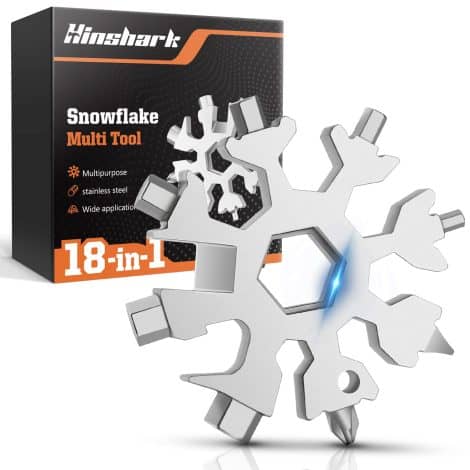 Snowflake Multitool: The perfect gift for men who have it all. Handy and unique stocking stuffer for Christmas.