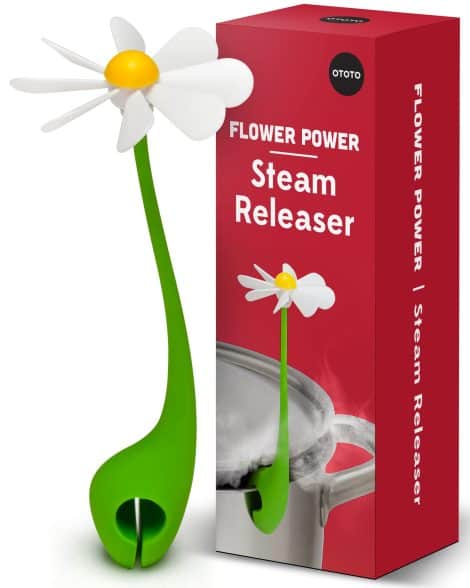 Introducing the Flower Power Steam Releaser from OTOTO! Make cooking fun with this spinning flower lid holder. A cool and cute kitchen gadget perfect for women. Check out Ototo Kitchen Accessories!