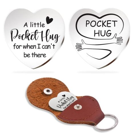 RAOSIME Pocket Hug: Meaningful gift to cherish. Stainless steel token for loved ones, reminding them of your presence.