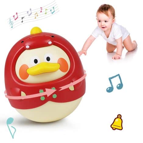 Tinabless Tumbler Wobbler Toy: A fun, musical, and adorable gift for newborns, perfect for Christmas and birthdays.