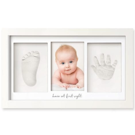 Capture precious moments with the Alpine White Baby Hand and Footprint Kit – the perfect personalized baby keepsake.