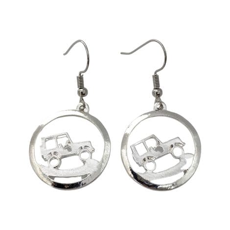 Stylish Jeep-themed earrings, the perfect gift for women who love Jeep.