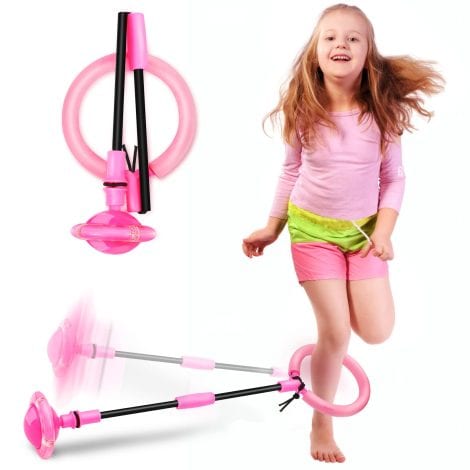 Portable, collapsible, and vibrant wheel swing ball; perfect for kids and adults’ sports and fitness activities. Great gift for ages 5-10.