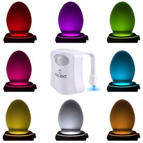 The Original Toilet Night Light: Fun gadget with motion sensor, LED lights, perfect gift for anyone!