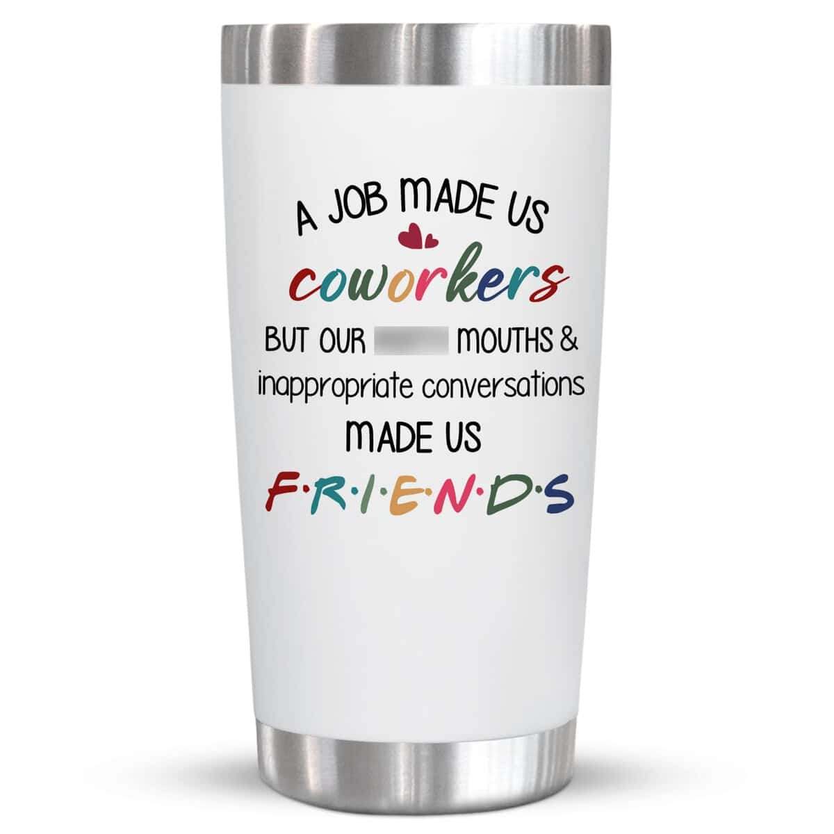 Funny Gifts For Coworkers, Friends, Females, Work Bestie Gifts For Women, Thoughtful Best Friends, Office Appreciation, Christmas, Thank You Gift For Coworkers, 20 Oz Stainless Steel Tumbler