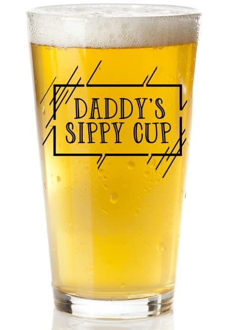 Awesome AF Dad’s Drinking Glass – Hilarious Gift for New Parents – Perfect for Holidays or Birthdays.