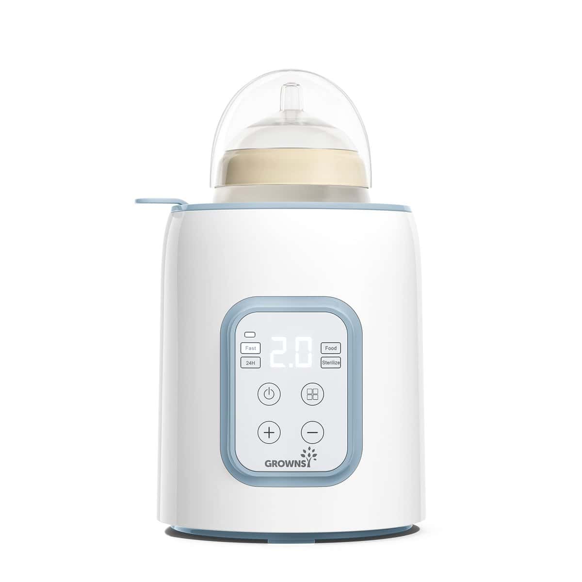 Bottle Warmer, 8-in-1 Fast Baby Milk Warmer with Timer for Breastmilk or Formula, Accurate Temperature Control, Multifunctional Baby Bottle Warmers for All Bottles- Blue