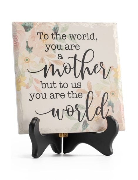 LukieJac: Best Mom Ever Ceramic Plaque – Perfect Mothers Day, Birthdays, Valentine’s, or Christmas Gift for Wife and Mother.