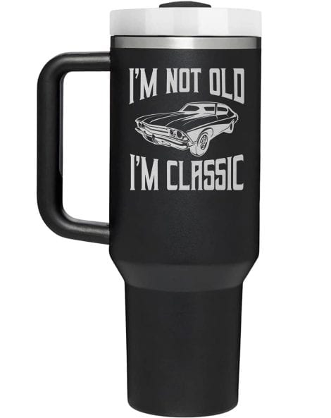 AMAZPRINTS makes personalized tumblers for various occasions: Christmas, birthdays, retirement, or a funny gift for Dad.