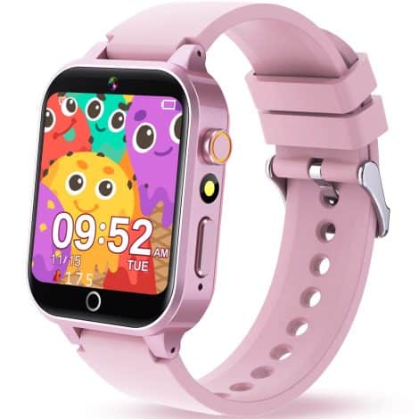 Smart watches for girls ages 6-12, with games, habit reminders, music, camera, and more. Perfect birthday gift!