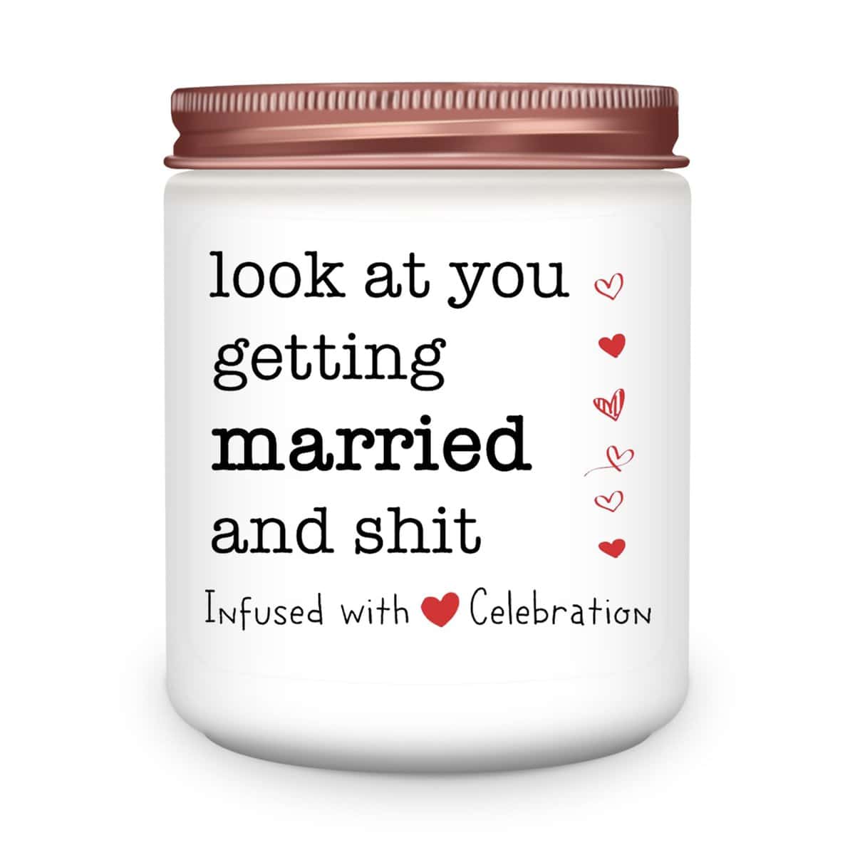 Homsolver Wedding Gifts for Women, Engagement Gifts for Couples, Bridal Shower Gifts, Wedding Anniversary Valentines Gifts for Her, Him, Couple, Newlywed-Marriage Gifts Candles