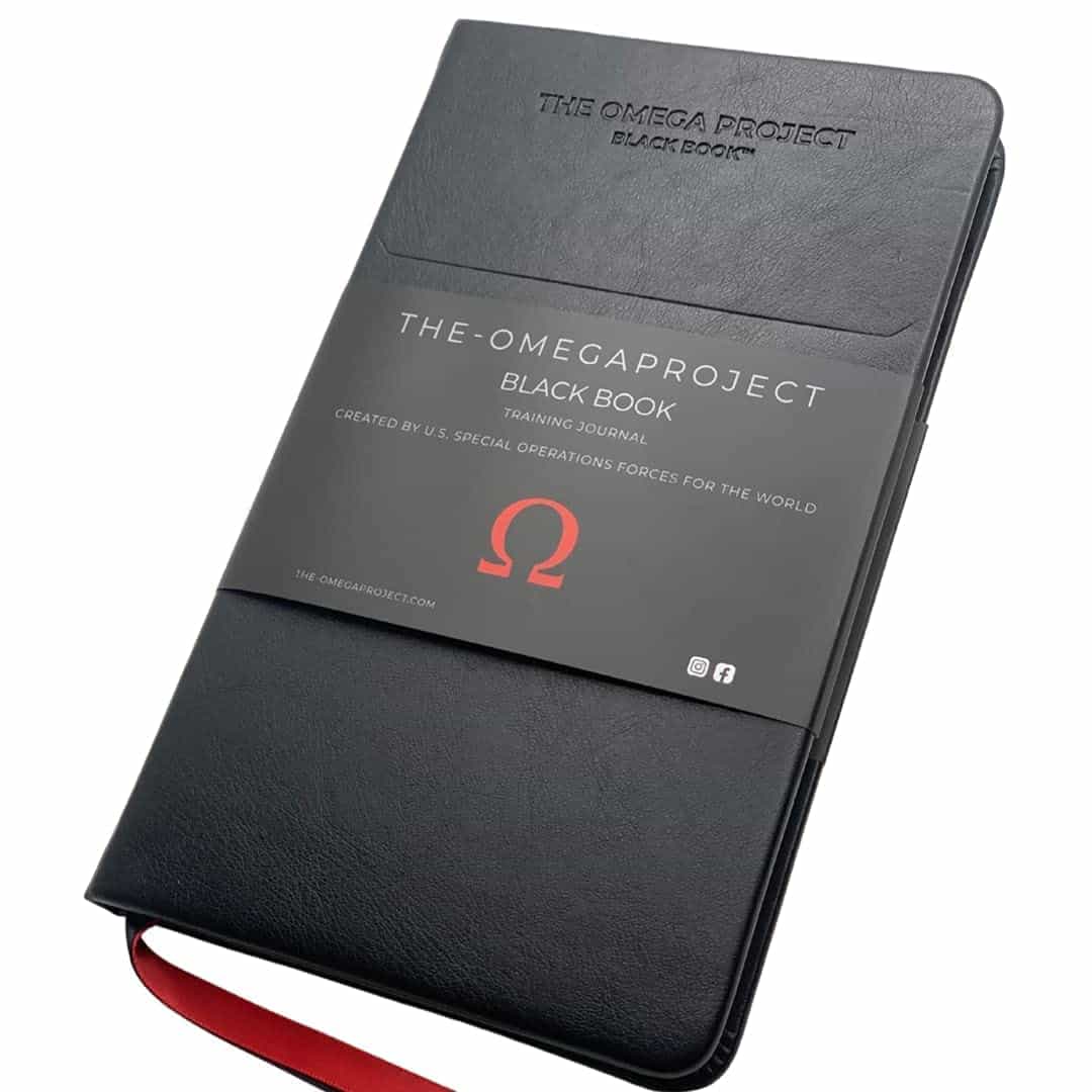 THE-OMEGAPROJECT The Omega Project Black Book Training Journal – created by Special Operations Forces - Elite Workout Planner – Leather Fitness Tracker Notebook Logs Exercise, Sleep, Recovery, Nutrition and More