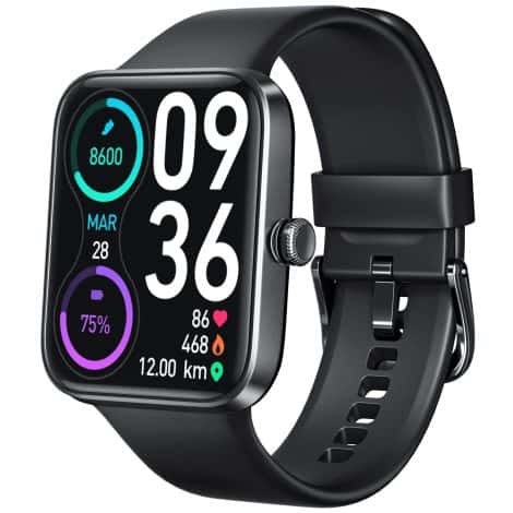 aeac Smartwatch: Stylish and feature-packed 1.69″ fitness wearable with heart rate, sleep monitoring, and IP68 waterproofing for iOS/Android.