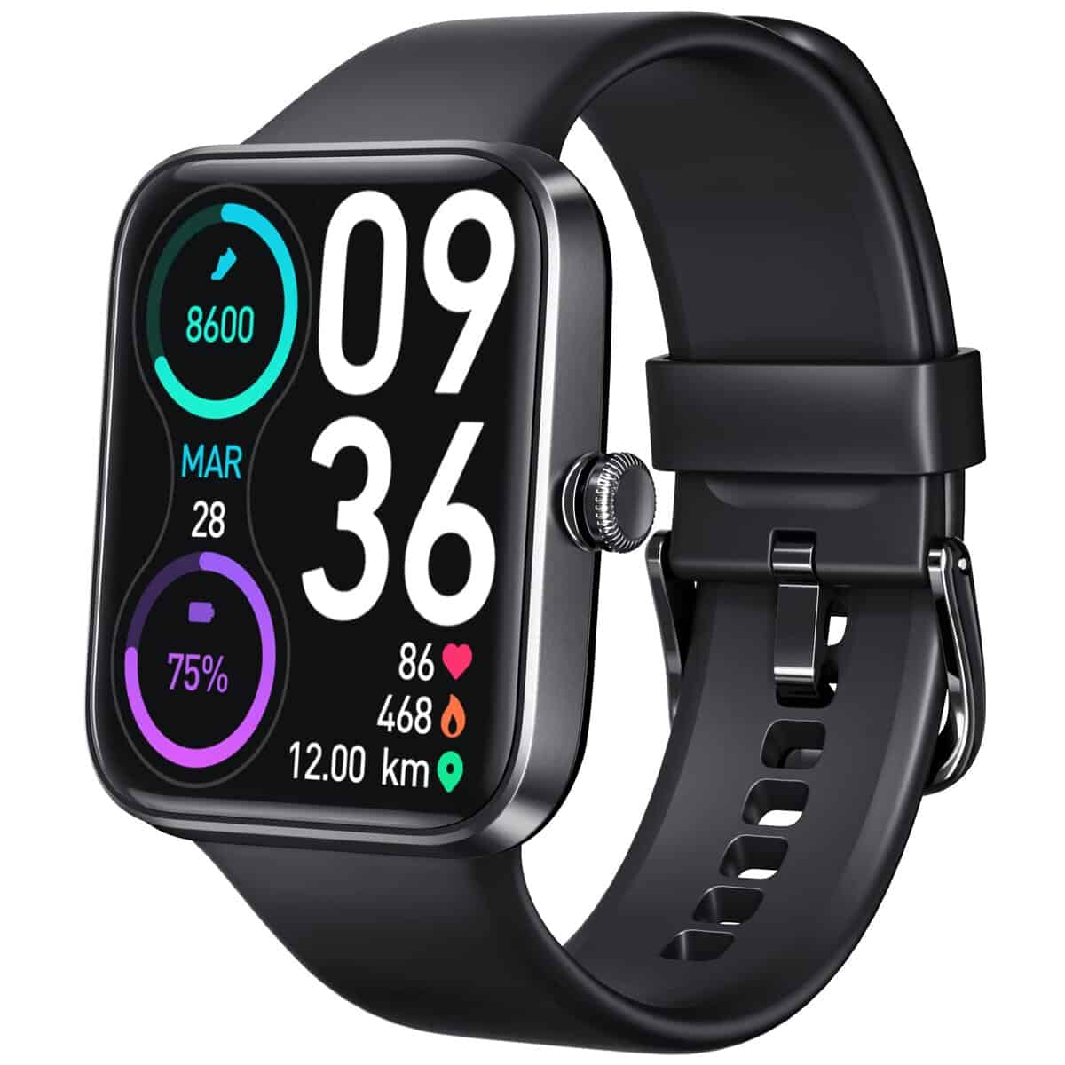 aeac Smart Watch for Men Women, 1.69" Touch Screen Fitness Watch with Heart Rate/SpO2/Sleep Monitor, Pedometer, IP68 Waterproof Smart Watches for iOS Android