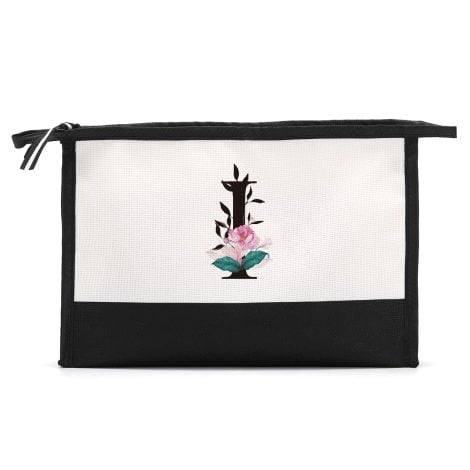 Personalized Cosmetic Bag with Monogram Initial ‘I’ – Perfect Gift for Women, Moms, Teachers, Friends, and Bridesmaids!