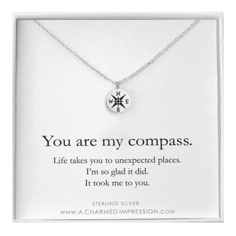 A meaningful gift for your loved one; “You Are My Guide” necklace. Perfect for special occasions.