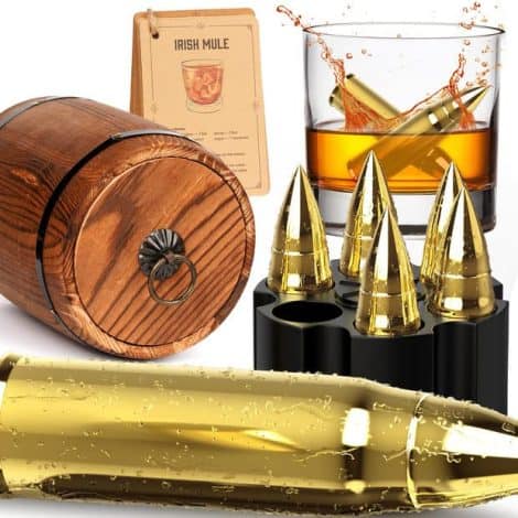 “Oaksea’s Whiskey Stones Gift Set: Perfect for Him – Father, Husband, Boyfriend, Brother – Man Cave Essentials.”