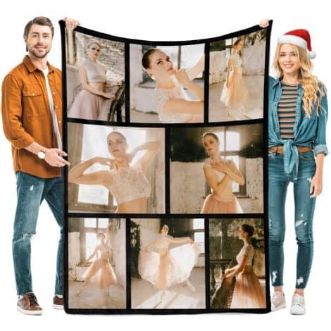 EastArts Personalized Customized Flannel Blankets with Photos – Perfect Christmas Gifts for Women, Men, Mom, and Girls!