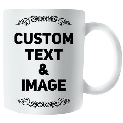 Personalize your morning coffee with the Obizan Custom Mug, featuring your photo, text, and logo!