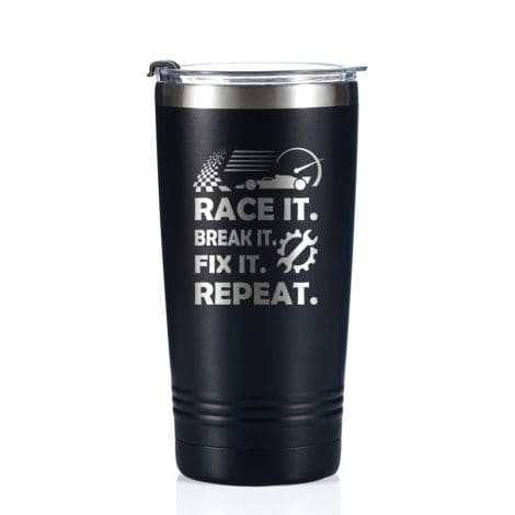 Onebttl Car Racing Lover’s Insulated Coffee Mug Tumbler – Perfect Gift for Race Car Enthusiasts!