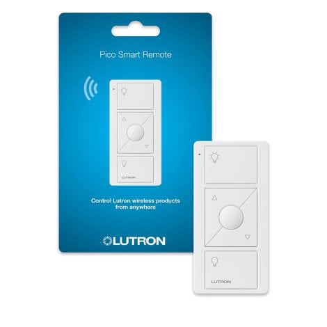 Lutron Caseta White Smart Dimmer Switch Remote Control – Pico Smart Remote | PJ2-3BRL-WH-L01R