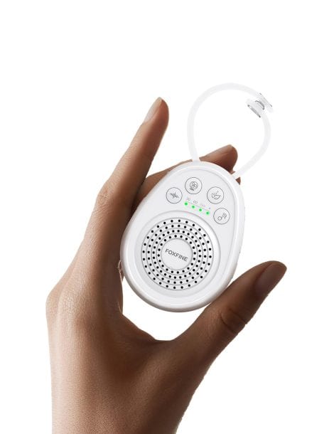 Portable sound machine for better sleep, with 30 soothing sounds, timer, and noise cancellation. Perfect gift for adults.