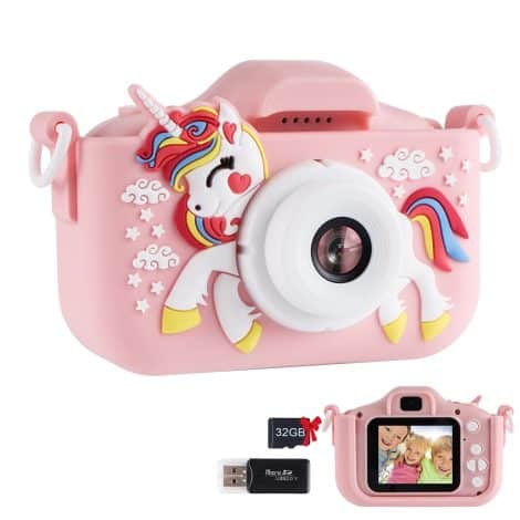 “Capture childhood memories with the MOZSOY Kids Camera – perfect Christmas or birthday gift for boys and girls aged 3-12!”