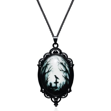 DAYANEY Gothic Necklace: An essential accessory for goth enthusiasts, perfect for gothic-themed parties and as goth-inspired gifts.