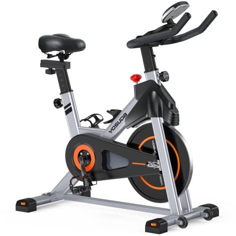 YOSUDA Cycle Bike: Enhance your indoor cycling experience with a comfortable seat cushion and iPad mount.