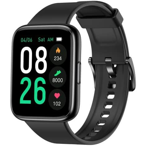 LIVIKEY Smart Watch: A waterproof fitness tracker for both men and women, with heart rate and sleep monitoring.