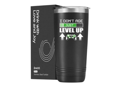 Onebttl Gamer Gifts: Level Up with Gaming Mugs! Perfect for Christmas or birthdays, made with stainless steel.