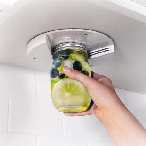 “Aidful Jar Opener – Convenient under-cabinet design, perfect for seniors or those with weak hands.”