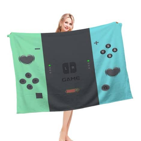 Video Game Lover’s Soft Flannel Blanket: Perfect gaming-themed gift for boys, teens, and enthusiasts. Decorate your gamer room!